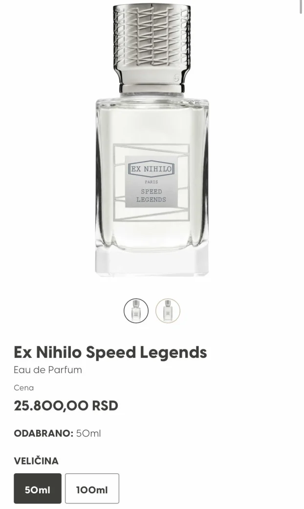 Dekant Ex Nihilo Speed Legends original 3ml 5ml EDP parfem