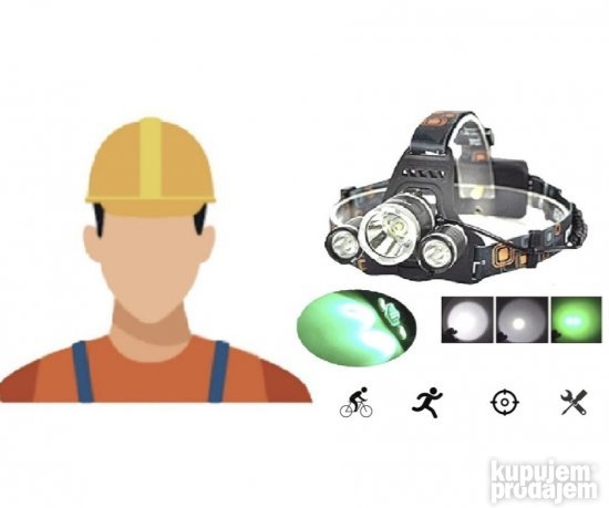 NAGLAVNA led lampa sa 3 svetla
