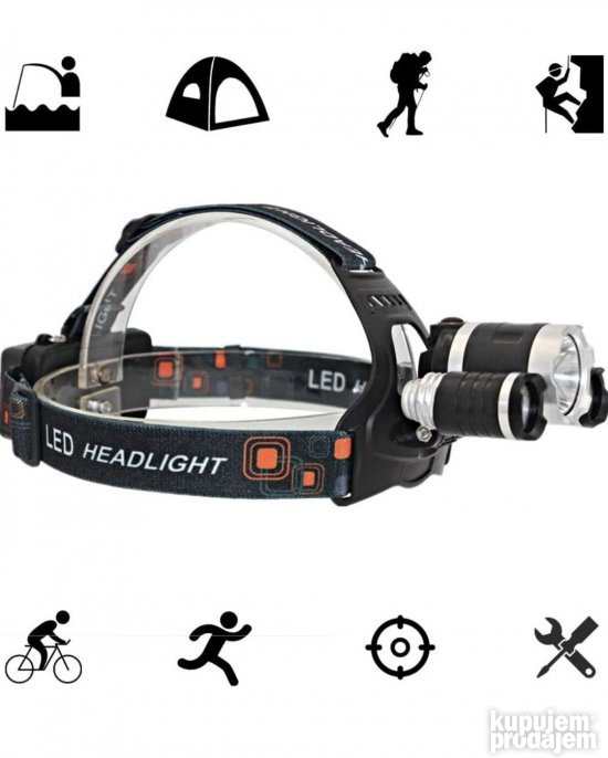 NAGLAVNA led lampa sa 3 svetla