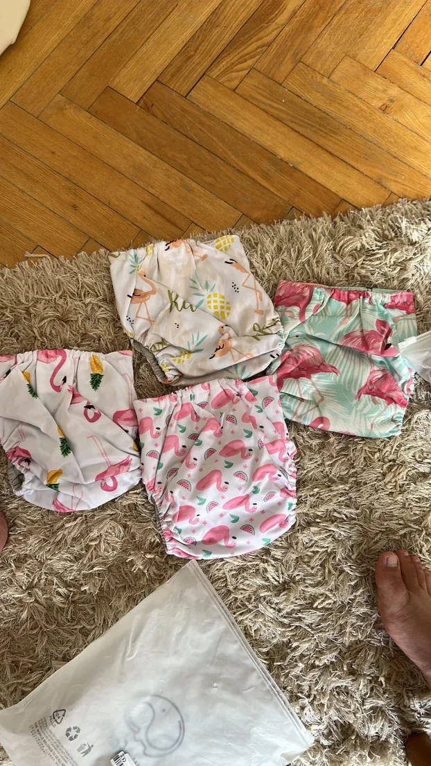 PLATNENE pelene za BEBE ELINFANT-Set4kom,razni dezeni i boje