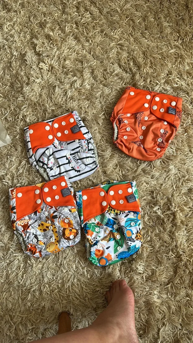 PLATNENE pelene za BEBE ELINFANT-Set4kom,razni dezeni i boje