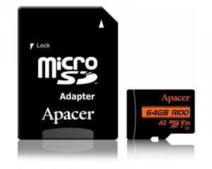 Adapter Apacer UHS-I MicroSDXC 64GB U3 V30 A2