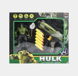 NOVO! Hulk Set Deciji Pistolj Sa Metkicima