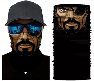 3D Marama jednooki Dzek gusar potkapa maska bandana kapa sal