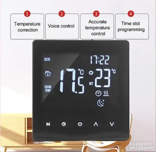 Wifi smart termostat K2MRH3A ,touch screen P