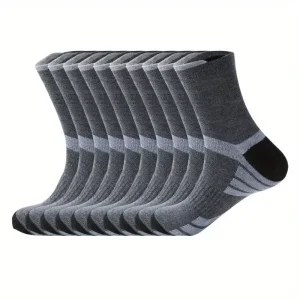 Men's Polyester Socks, 10 Pairs
