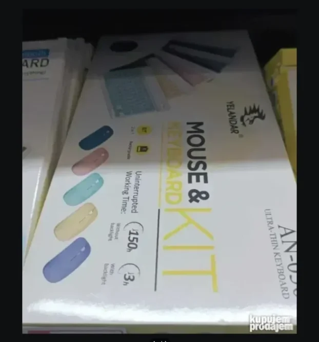 Bežični miš i tastatura u raznim bojama