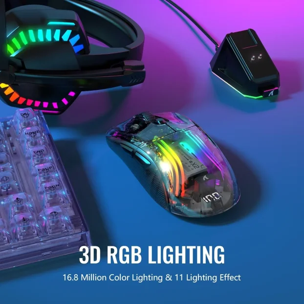 Miš ATTACK SHARK X2 Pro Wireless BT5.0/2.4G 4000 DPI RGB