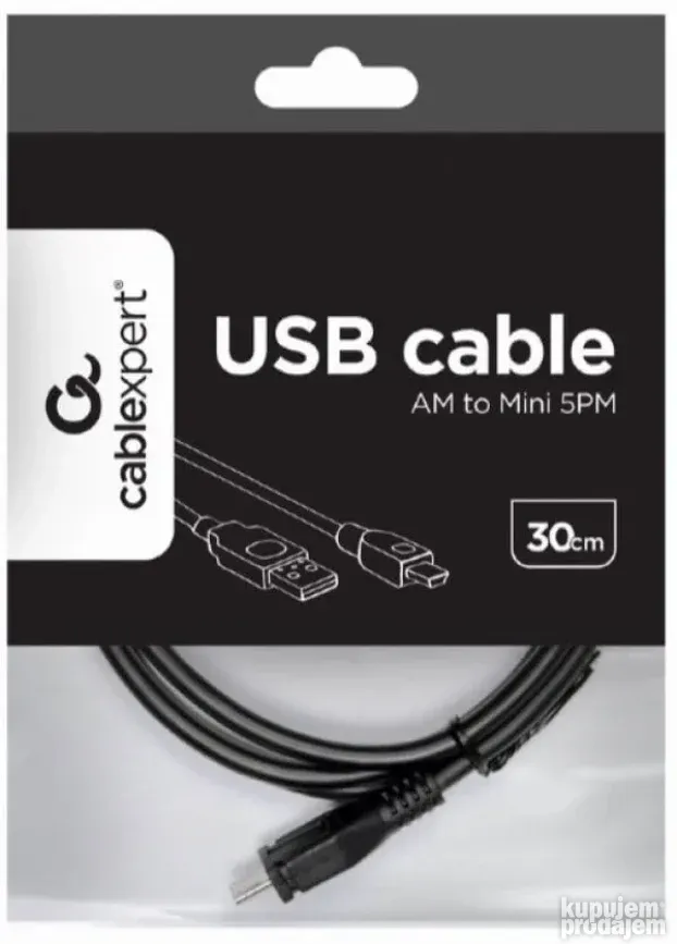 USB na mini USB kabl, 30cm