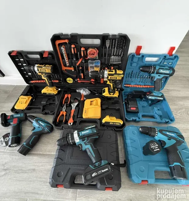 Aku srafilica-bušilica 18v -36v- 48v-88v Vise Modela NOVO