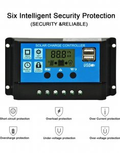 Solarni kontroler punjenja 12/24 20A NOVO controller