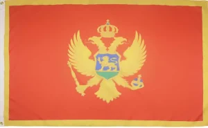 Zastava Crne Gore, crnogorska zastava 145x90 Crna Gora