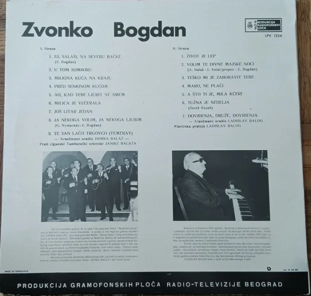 Zvonko Bogdan-Pesmo Stara,Ljubavi Moja Reissue LP (1973)