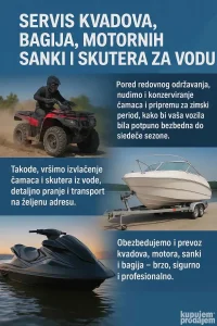 Servis Plovila, Kvadova, Motornih sanki, Transport,