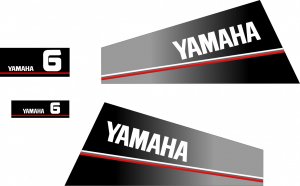 YAMAHA 6. - Nalepnice za vanbrodski motor