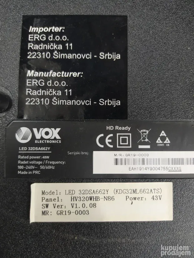 P50-3663STV5.1-glavna ploča tv vox LED32DSA662Y