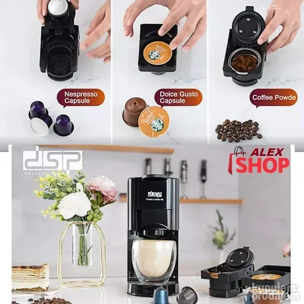 3 u 1 espreso aparat za dolce gusto nespreso