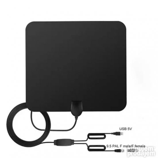 DVB-T digitalna flat antena sa pojačalom