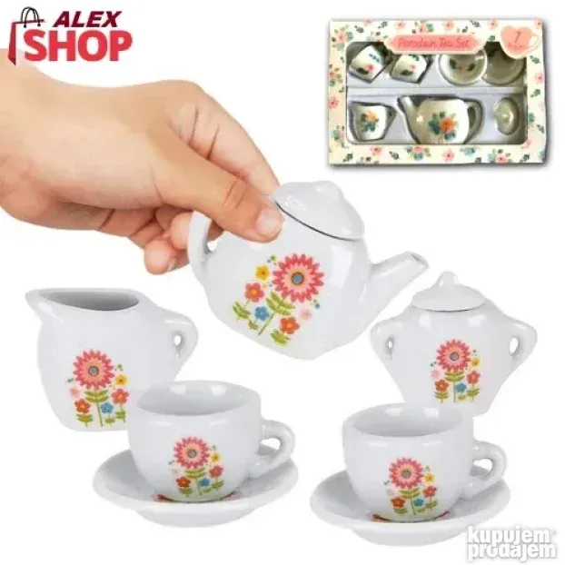 Porcelanski set za devojčice od 7 delova