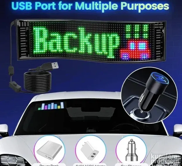 Led Fleksibilni panel 3999 din LED Matrix Panel Bluetooth sa