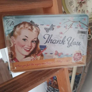 Thank You limena tabla 20x30cm