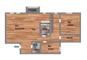 RETKO! Troiposoban na Bulevaru! 86m2