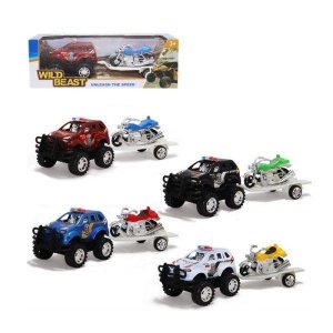 Igračka džip sa prikolicom mix ass