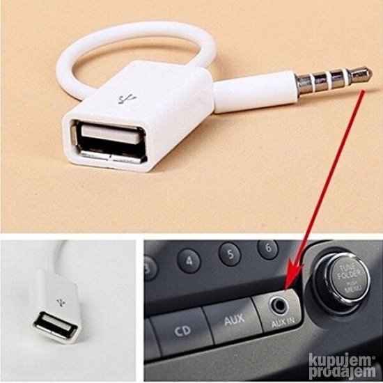 Aux Kabl Spliter Nastavak Usb Na Aux