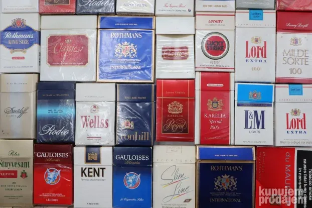 Retro abalaza paklice Lucky Strike Rothmans