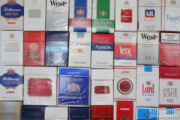 Retro abalaza paklice Lucky Strike Rothmans