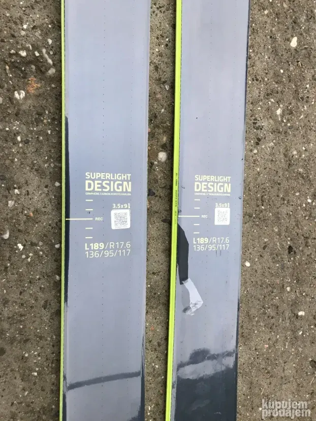 Skije Head Kore 93, 190cm R17, freeride, All mountain