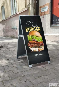 A pano za ulicnu trotoarsku reklamu 3 velicine.