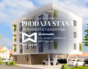 Njegoševa, 1.5 jednoiposoban, 28 m²