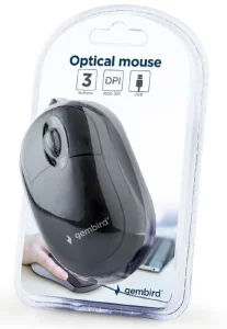 MUS-U-01 Gembird Opticki mis 1000Dpi black 94mm USB NS
