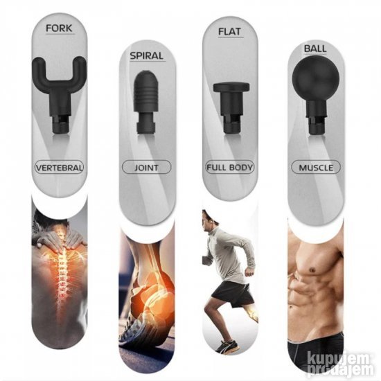 Vibration Fascial Gun Sport Therapy Fitness- Masažni pištolj