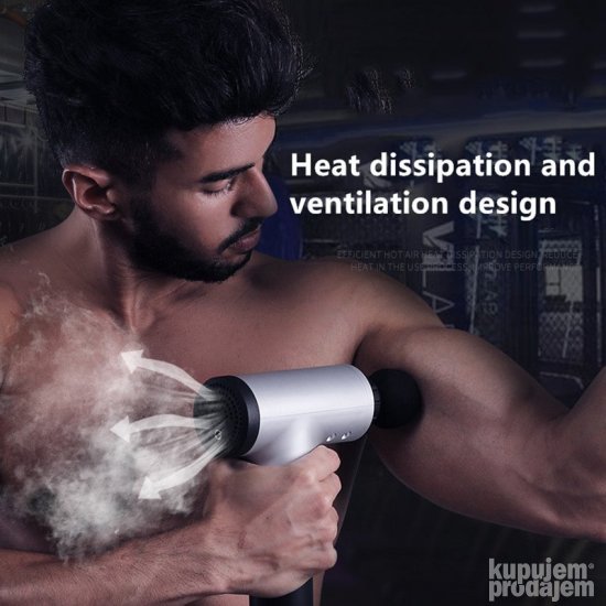 Vibration Fascial Gun Sport Therapy Fitness- Masažni pištolj