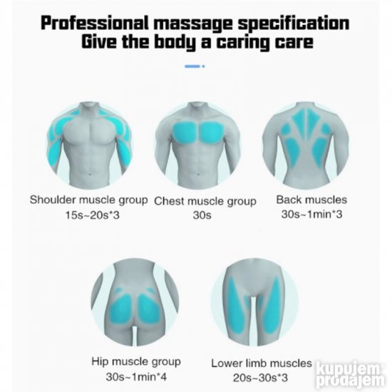 Vibration Fascial Gun Sport Therapy Fitness- Masažni pištolj