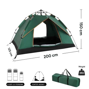 Šator 200 x 150 x 125 lako montazni zeleni - NOVO