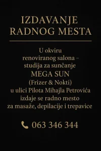 Izdajem radno mesto