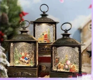 Novogodišnja fenjer lampa 28cm više modela