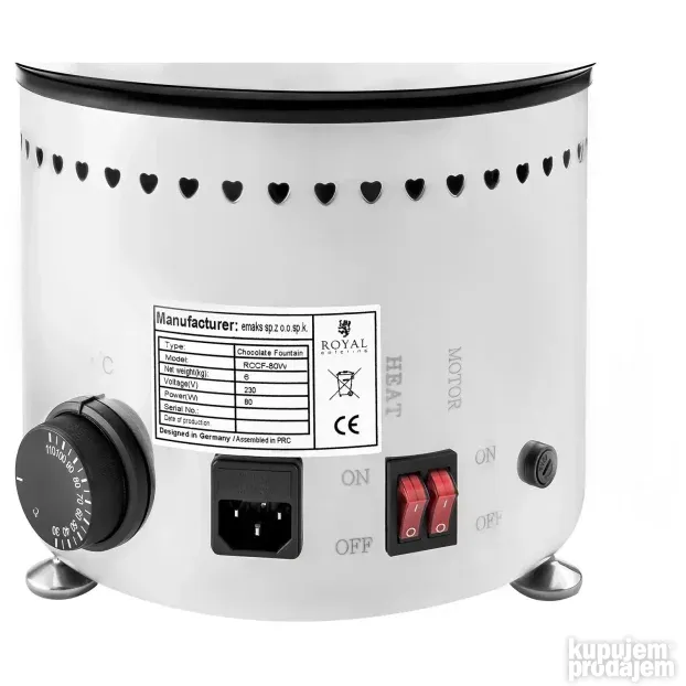 Royal Catering Cokoladna fontana sa 4 sprata