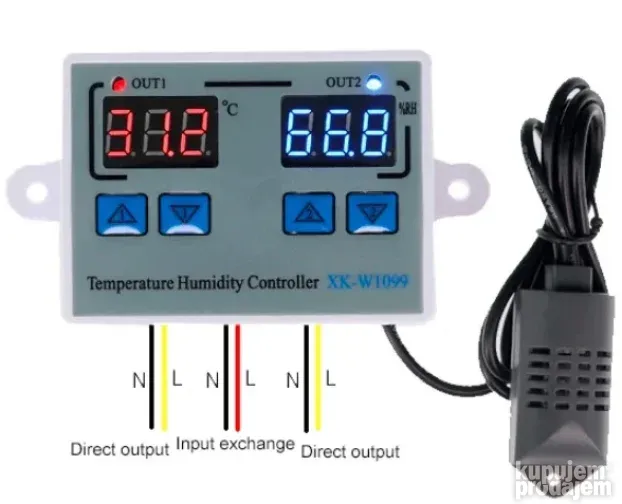 Kontroler vlage i temperature 24V vlagomer za inkubator