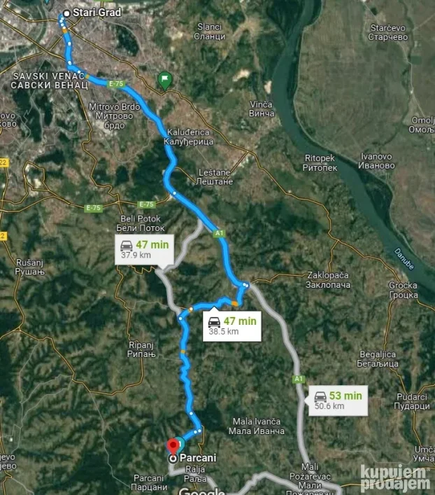 Plac sa izvorom,  Parcani 2.1HA