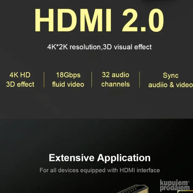 Qgeem 4K ABS HDMI 2.0 - 1.8m