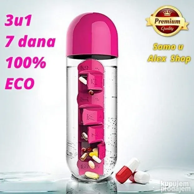 Ultra praktična 3u1 flaša organizer za lekove i vitamine