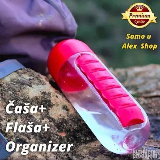 Ultra praktična 3u1 flaša organizer za lekove i vitamine