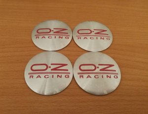 Stikeri za felne OZ metalik-crveni 56mm. Novo!