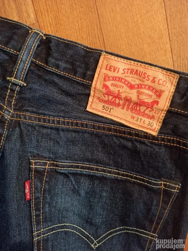 Levis 501 Denim Regular Fit W31/L30 Top HQ