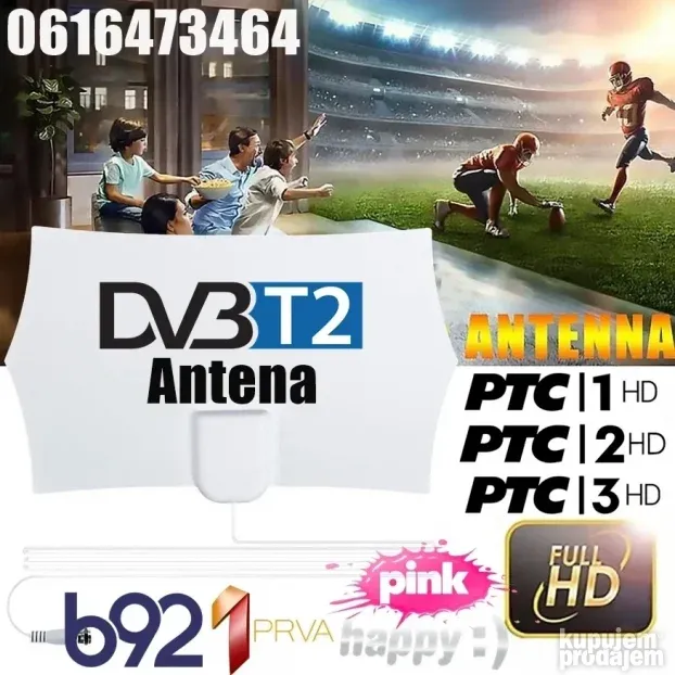 Novo- Digitalne DVBT2 TV Antene