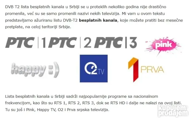 Novo- Digitalne DVBT2 TV Antene